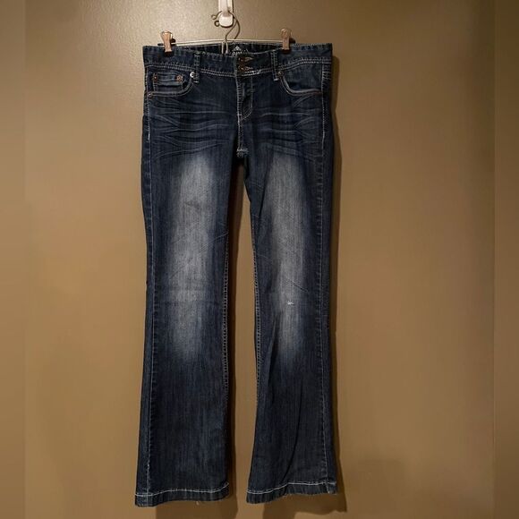 Premiere Jeans Trousers Size 9/10 Wide Leg - Picture 2 of 11